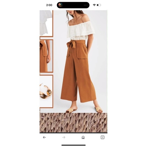 Springfield Wide Cropped Pants Size S NWOT - Picture 4 of 9